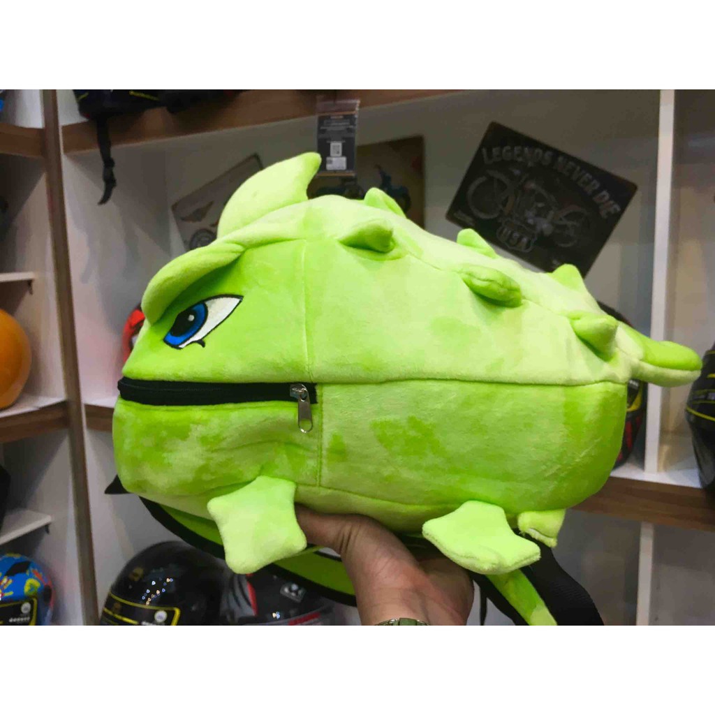 Balo khủng long vải nhung mềm mịn,balo khủng long chống thấm đi học đi chơi,đi phượt