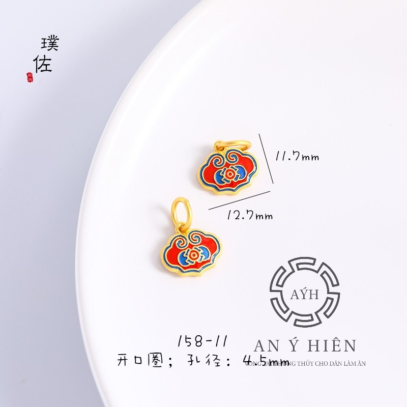 Charm Khóa tài lộc đỏ #C174 ( An Ý Hiên)