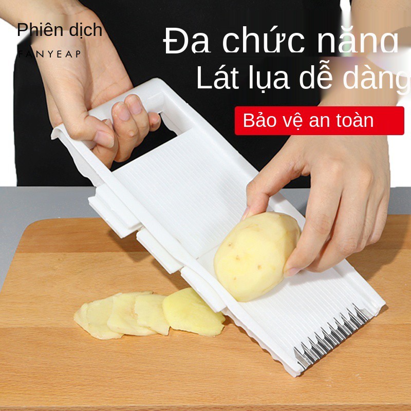 Bếp thái khoai tây nhỏ đa năng, máy cắt rau củ , đồ tạo tác bào sợi gia dụng, dao sóng