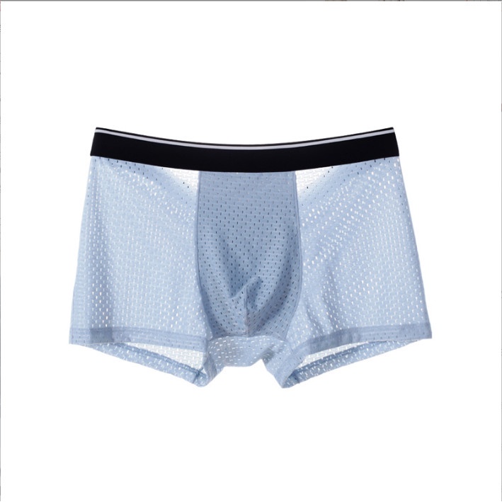 Hộp 4 sịp đùi, quần lót boxer thông hơi cao cấp dành cho nam Veikucool, cạp đen 3cm, cotton co giãn 4 chiều thoải mái.