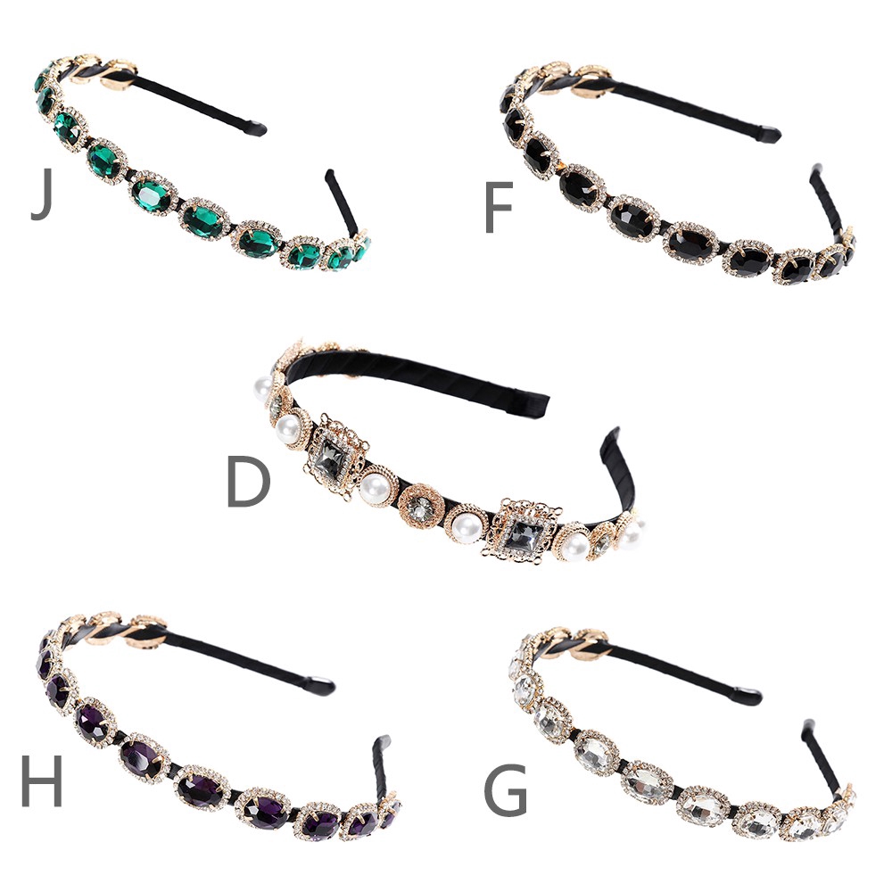 Haimeikang Thời trang Hàn Quốc Rhinestone Ngọc trai cài tóc nữ