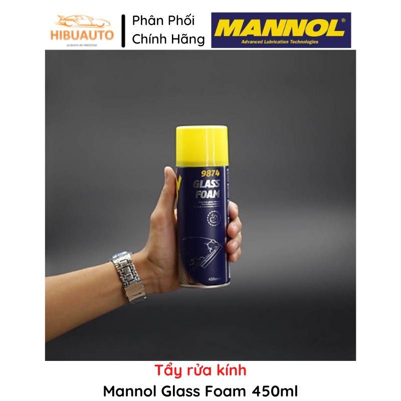 Tẩy rửa kính Mannol 9874 Glass Foam 450ml