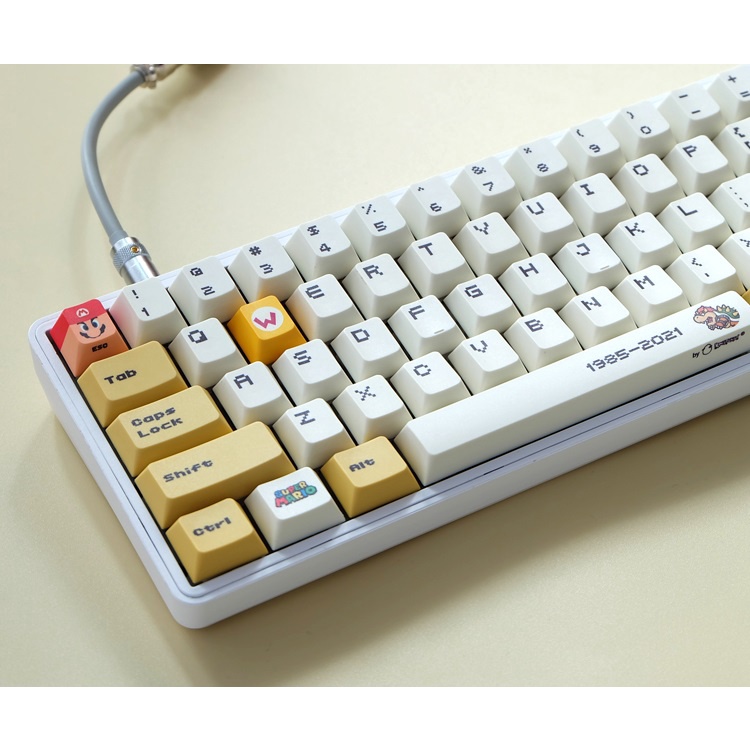 Keycap Mario Vàng 122 nút Nhựa PBT Profile Cherry