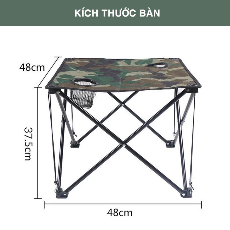 Bộ bàn và ghế Đi Phượt xếp gọn tiện ích màu rằn rện , Bộ một bàn 4 ghế thời thượng dành cho du lịch, dã ngoại , cắm trại