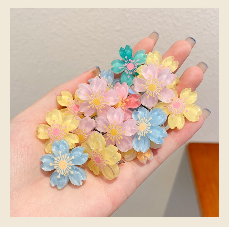 Bộ 5 Kẹp Tóc Hình Hoa Anh Đào Dễ Thương Cho Nữ