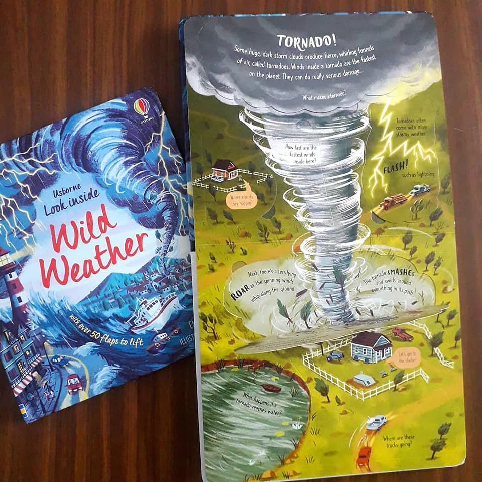 Sách lật mở Look Inside Wild Weather Usborne tìm hiểu về thời tiết | BigBuy360 - bigbuy360.vn