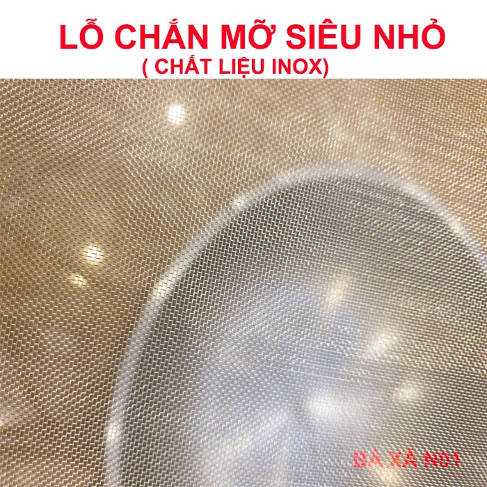 Nắp đậy chảo dạng lưới inox loại lớn 33CM chống bị hấp hơi, chống bắn dầu mỡ ra ngoài