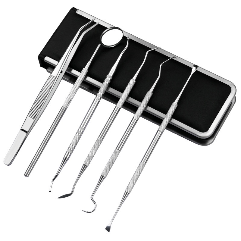 BỘ DỤNG CỤ 6 MÓN - 7 MÓN INOX LÀM SẠCH RĂNG MIỆNG