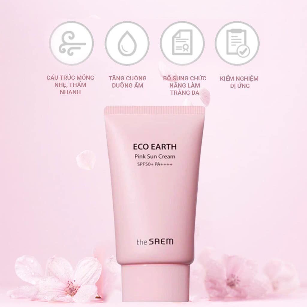 [Mẫu Mới] Kem chống nắng THE SAEM Eco Earth Sun Cream Ex 50ml