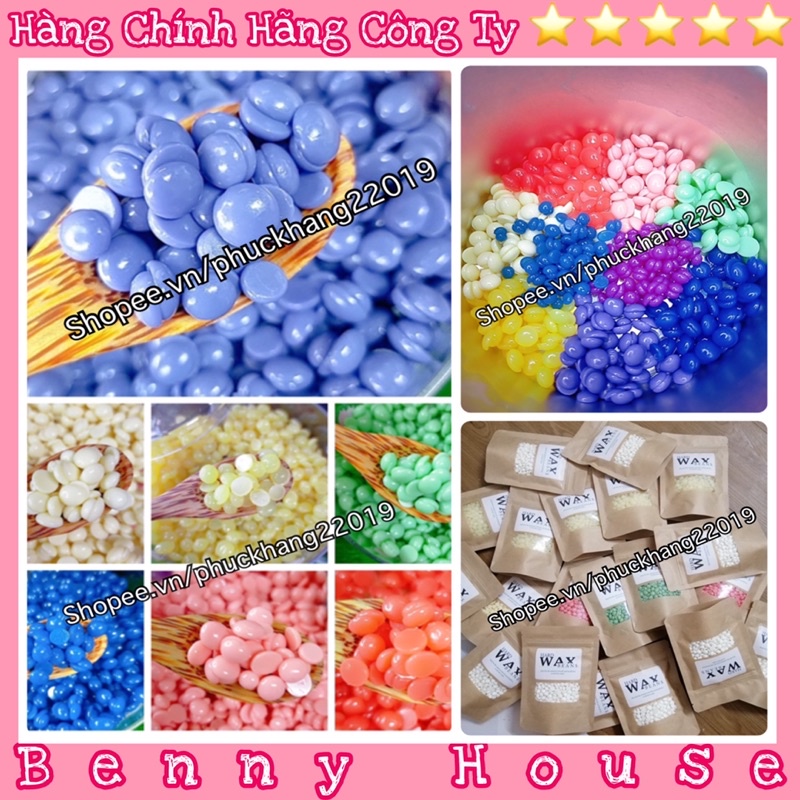 Sáp wax lông nóng hạt đậu nhập khẩu, sáp waxing hard wax beans triệt lông tay, chân, nách