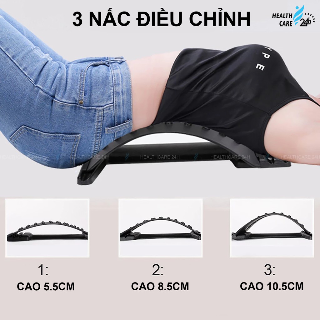 Tấm Massage Lưng - Dụng Cụ Hỗ Trợ Kéo Giãn Cột Sống - Giúp Thư Giãn, Giảm Đau Lưng Và Thoát Vị Đĩa Đệm Hiệu Quả