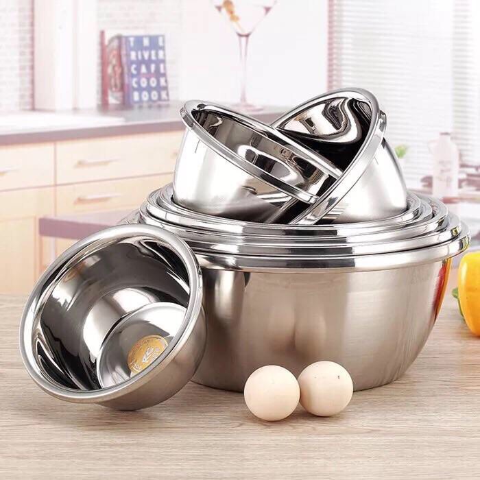 Thau inox 𝑭𝑹𝑬𝑬𝑺𝑯𝑰𝑷 Chậu Inox 304 - Âu Inox 304 Hàng Cao Cấp Nhập Khẩu Trực Tiếp Dày Dặn, Đẹp