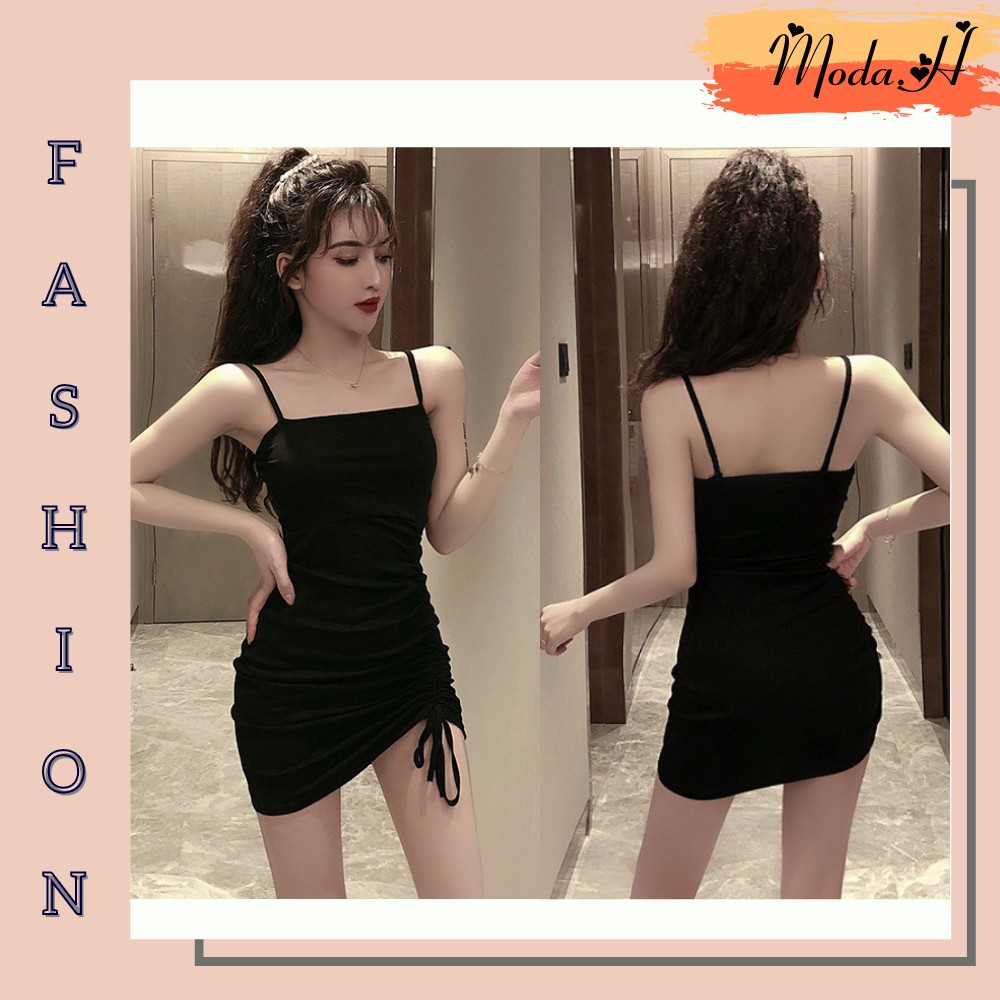 Váy Nữ Ôm Body Hai Dây, Đầm Nữ Rút Eo Quyến Rũ, Sexy Moda.H | BigBuy360 - bigbuy360.vn