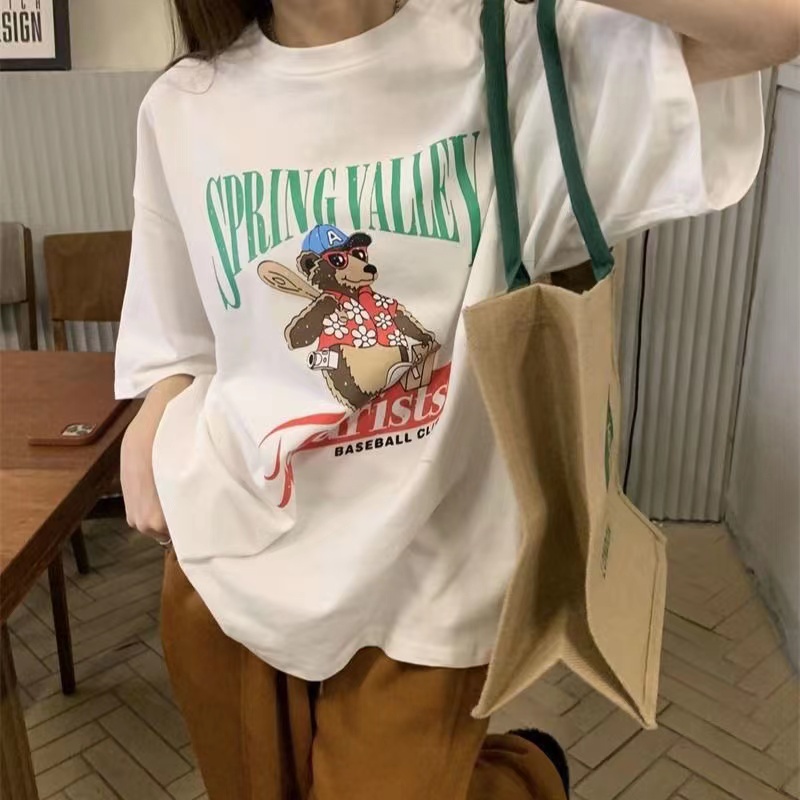 NRVP Áo Thun Tay Ngắn Cổ Tròn Thời Trang Mùa Hè Phong Cách Hàn Quốc Mới