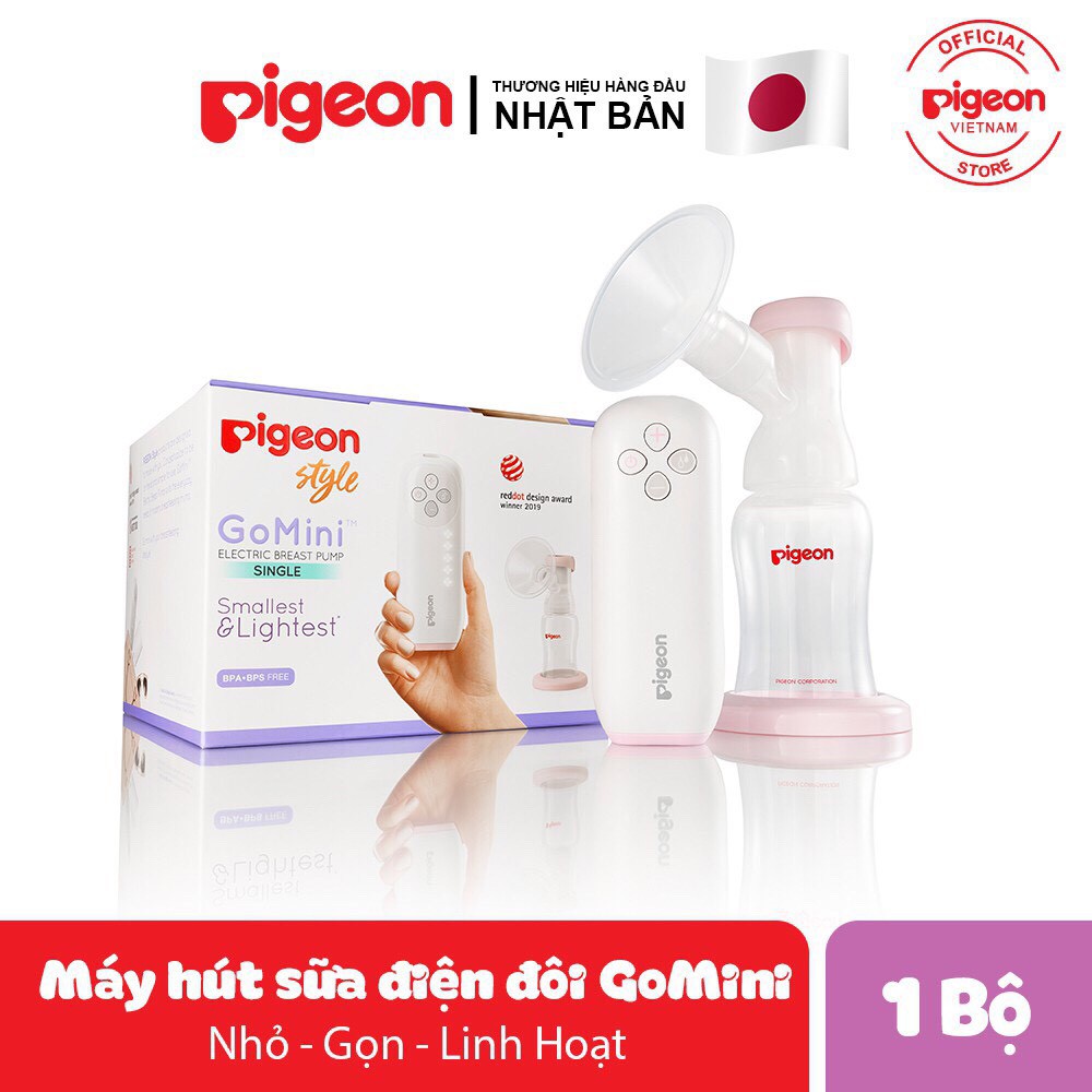 Máy Hút Sữa Điện Đôi GoMini Pigeon - Tặng Hộp Thấm Lót Sữa