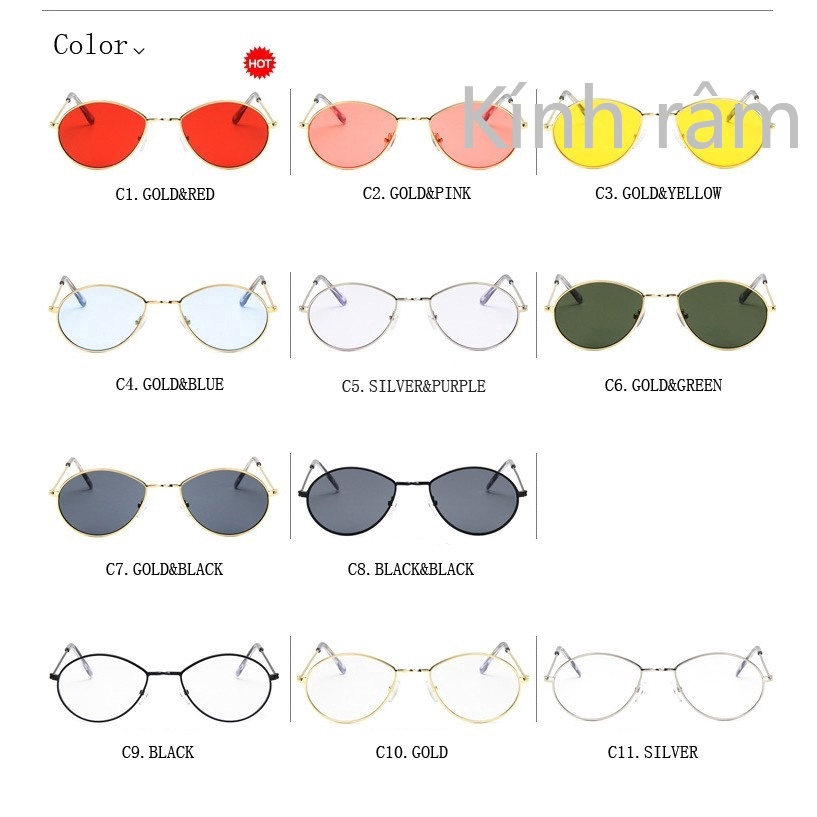 Kính mát mắt mèo cho nam và nữ