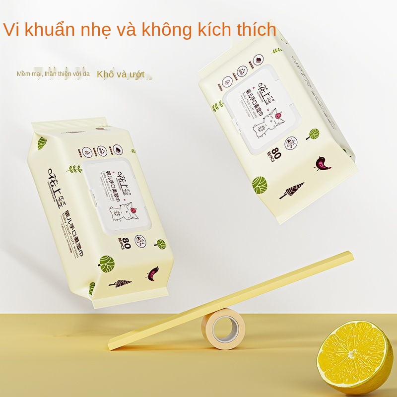 khăn lau em bé cho trẻ sơ sinh đặc biệt ướt gia đình bao bì lớn giá cả phải chăng 130 * 180