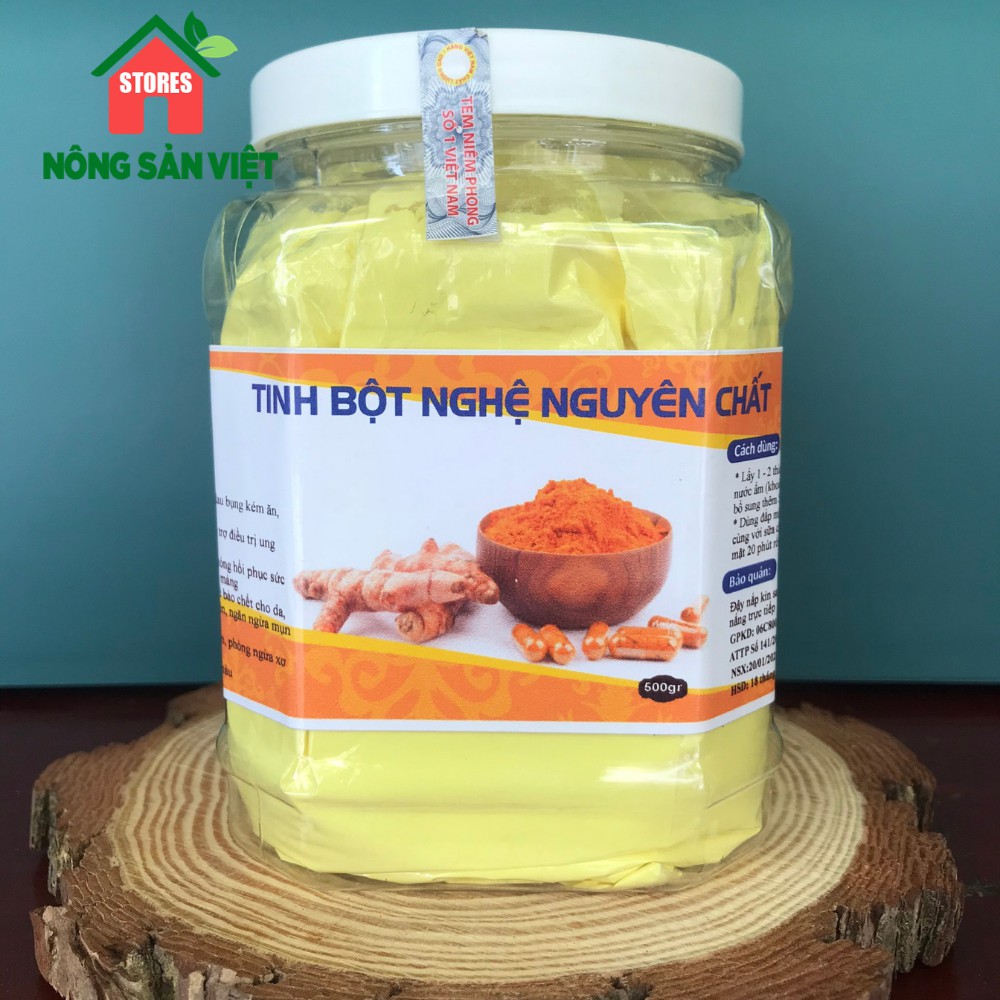 Tinh Bột Nghệ Nguyên Chất - 500Gr Đạt Chuẩn VSATTP