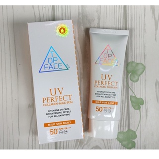 Kem chống nắng top face uv perfect spf50+ pa+++ 70ml korea