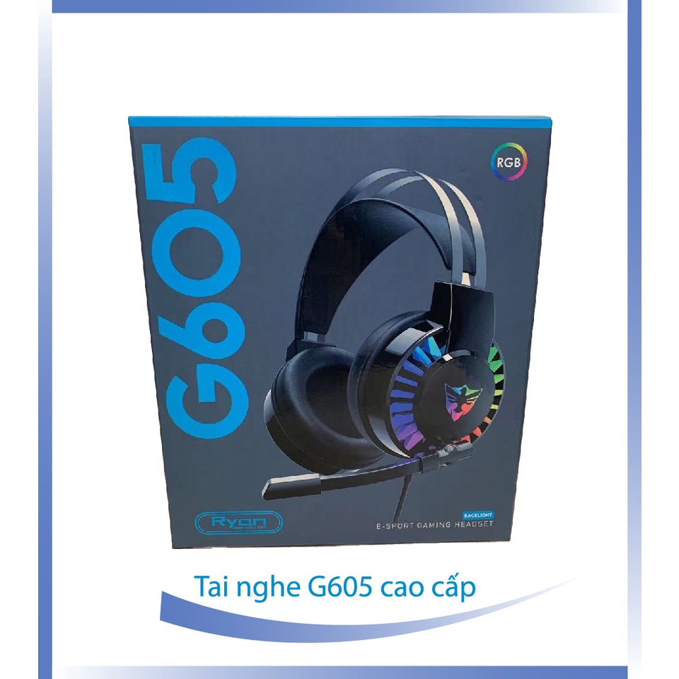 Tai nghe chụp tai Gaming G605 | G606 Cao cấp, Led RGB