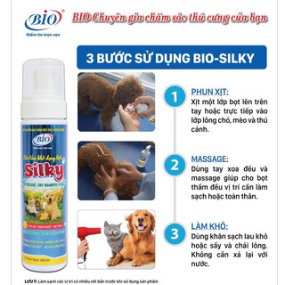 Dung Dịch Tắm Khô Bio-Silky 200ml