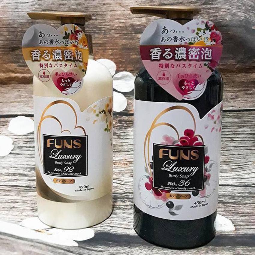 [Xả kho] Sữa tắm làm sáng da Funs Luxury 450ml nội địa Nhật Bản