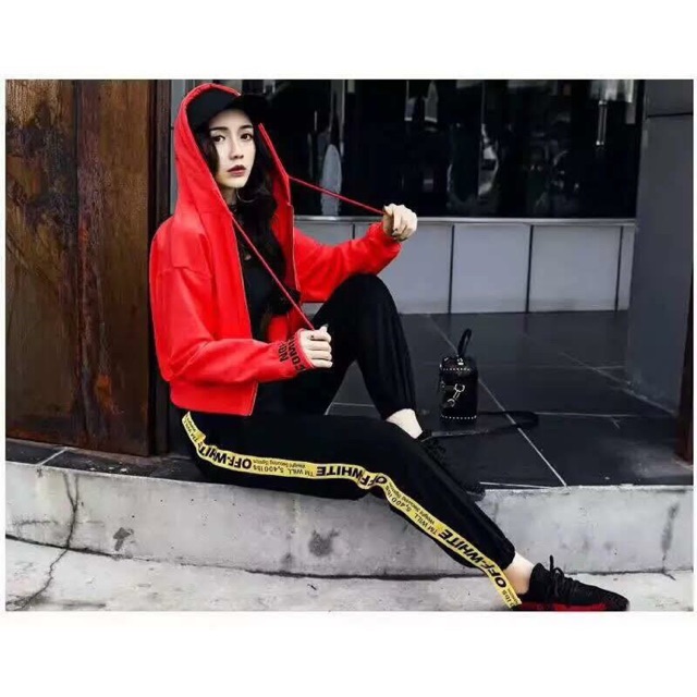 Quần sọc OFF-WHITE freesize <65kg 💕💕💕