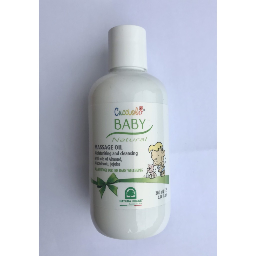 Dầu dưỡng massage cho bé Cucciolo 200ml