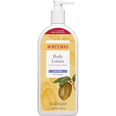 Dưỡng thể giữ ẩm dành cho da khô Burt's Bees Butter Body Lotion for Dry Skin with Cocoa & Cupuau 340g (Mỹ)