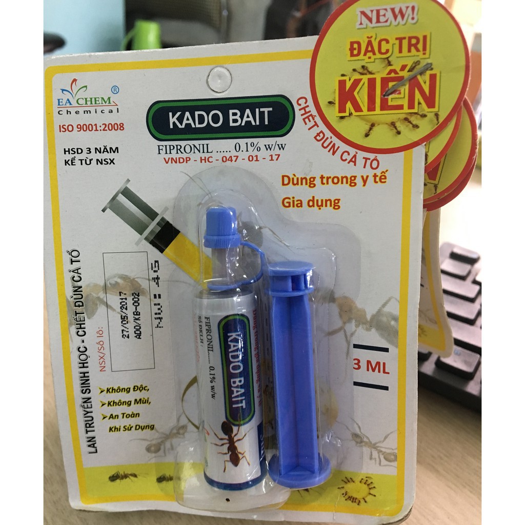 Kado Bait ống 3ml, Đặc trị kiến sinh học lan truyền diệt luôn cã tổ