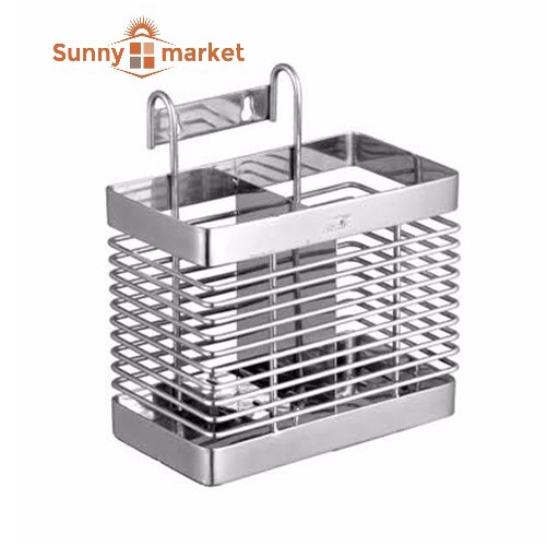 Ống đựng đũa đôi inox SUS 304 cao cấp, ống đựng đũa hai ngăn