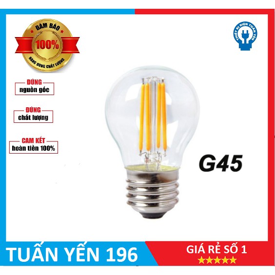 ⚡️ Bóng Đèn - Đèn led Edison G45- Đui đèn E27⚡️