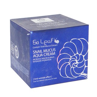Kem Dưỡng Ẩm Tinh Chất Ốc Sên So Leaf Aqua Cream 100g