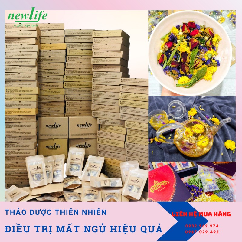 Hộp 12 gói trà thảo dược hỗ trợ Điều Trị Mất Ngủ.Giúp ngủ ngon,tốt cho mắt,hệ tiêu hóa,dạ dày,an toàn cho sức khỏe