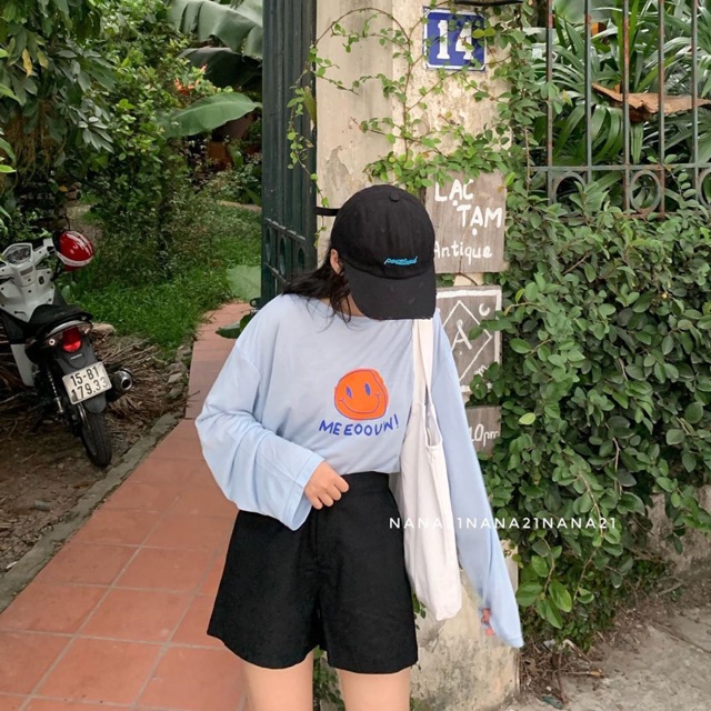 Pull dài tay mặt cười MEOWW