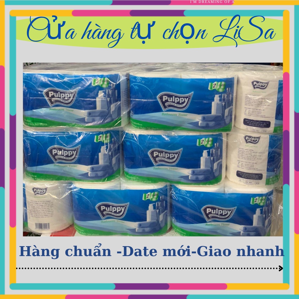 Giấy vệ sinh Pulppy lốc 10 cuộn 2 lớp