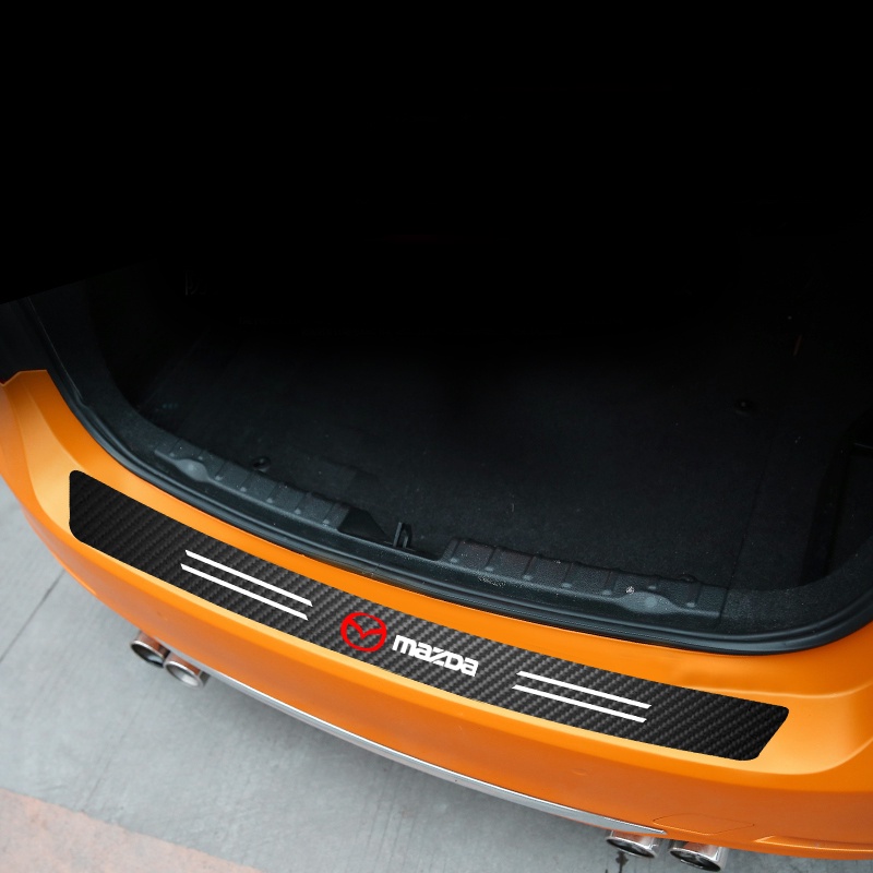 1 Miếng Dán Trang Trí Xe Hơi Họa Tiết Sợi Carbon Cho Mazda 2 3 5 6 2017 CX-4 CX-5 CX-7 CX-9 CX-3 CX-5