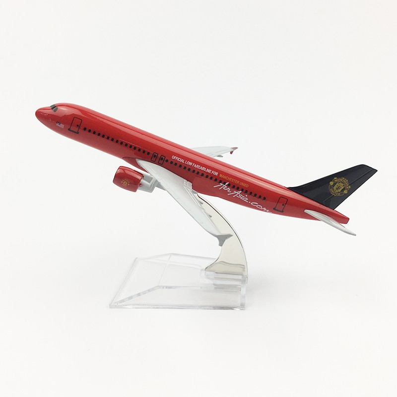 Mô hình máy bay A320 Air Asia Manchester United 16cm