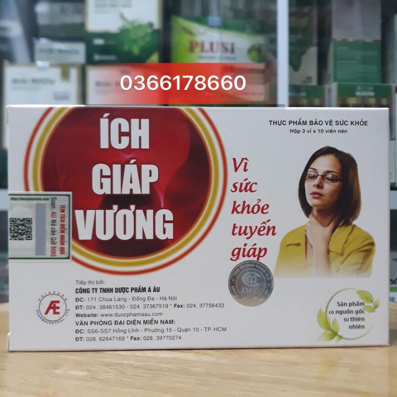 Ích Giáp Vương - Mua 6 tặng 1 bằng tích điểm - Hộp 30 viên
