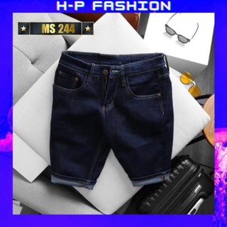 Quần short jean nam thời trang Hpfashion, quần short nam vải jean co giãn mềm mịn, form cực chuẩn - QSJNTCS244 ⚡