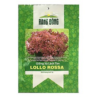 Hạt giống xà lách tím Rạng Đông Lollo Rossa loại 2g