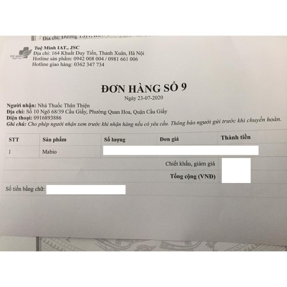 Viên uống lợi sữa Mabio- hỗ trợ giúp mẹ sau sinh nhiều sữa, sữa đặc hơn (Hộp 1 lọ x 60 viên)
