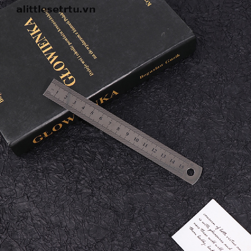 Bộ 3 Thước Đo Bằng Thép Không Gỉ 15cm / 20cm / 30cm Chuyên Dụng Cho Kỹ Thuật / Trường Học