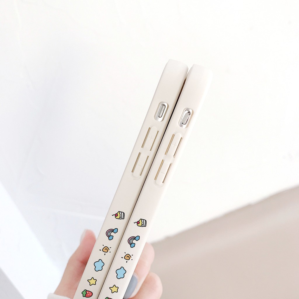 Ốp lưng iphone Bò babe cạnh vuông in viền 5/5s/6/6plus/6s/6splus/7/7plus/8/8plus/x/xr/xs/11/12/pro/max/plus/promax/mini | BigBuy360 - bigbuy360.vn
