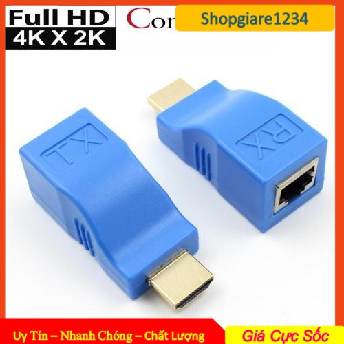 Bộ nối dài HDMI bằng dây LAN 30m CAT5E/ CAT6E (HD EXTENDER 30M)