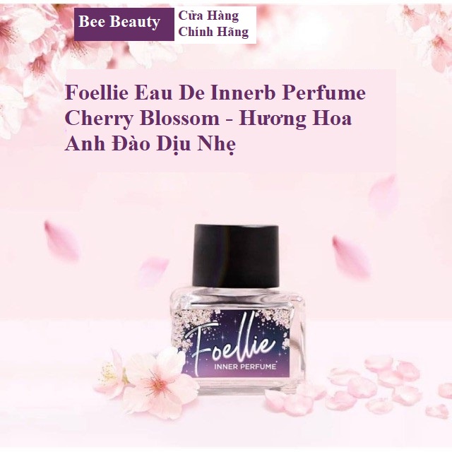 Nước hoa vùng kín hương hoa anh đào dịu ngọt Foellie Eau De Innerb Perfume 5ml - Cherry Blossom (chai màu tím)