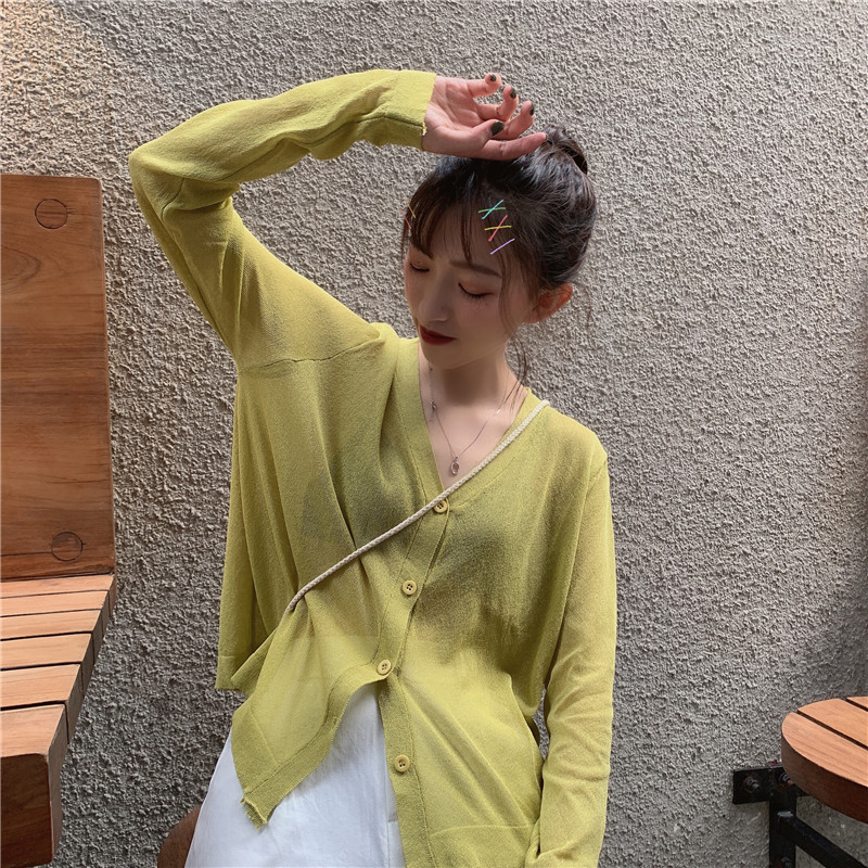 Áo Khoác Cardigan Mỏng Chống Nắng Thời Trang Cho Nữ