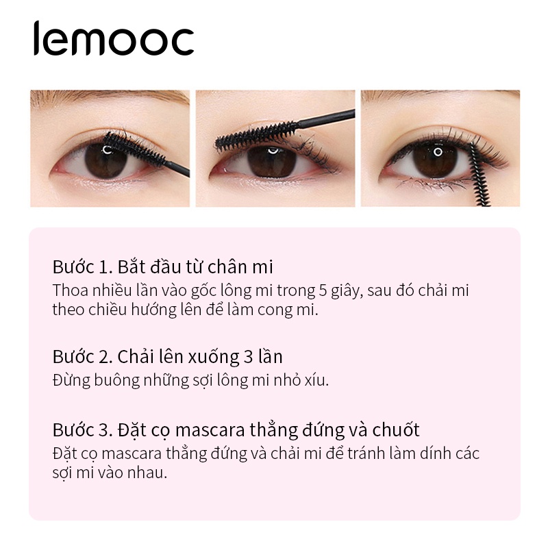 [Hàng mới về] Mascara chuốt dài dày và cong mi lâu trôi thiết kế đầu cọ nhỏ xinh xắn | BigBuy360 - bigbuy360.vn