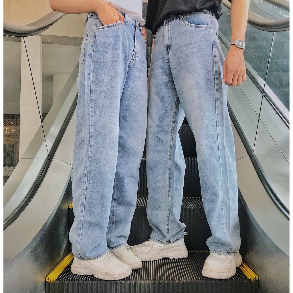 Quần Jeans Nữ Ống Rộng Lưng Cao SIMPLE Phong Cách Ulzzang – Tuni Store | BigBuy360 - bigbuy360.vn
