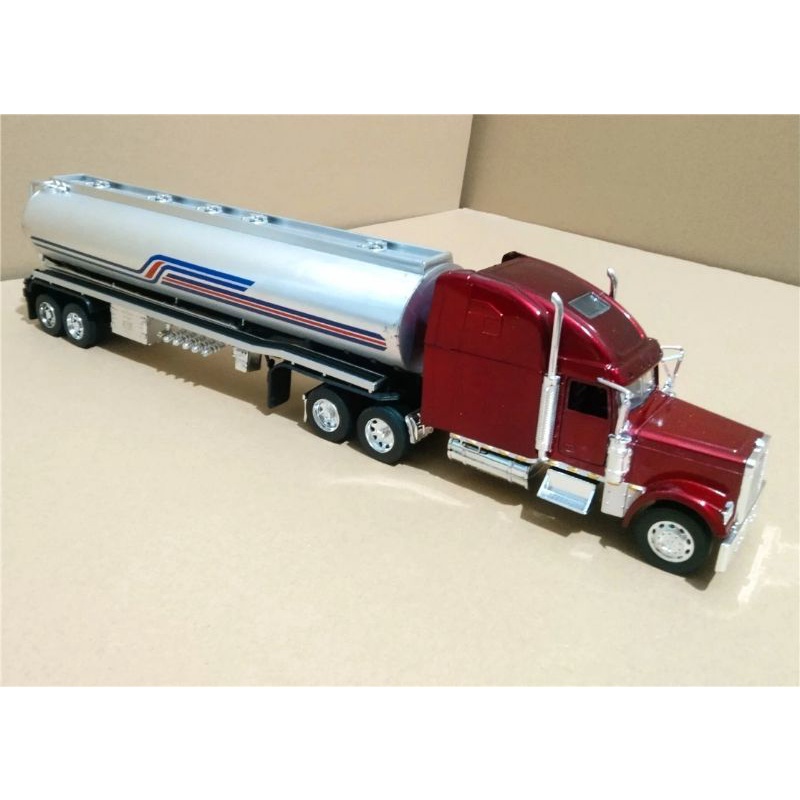 Xe mô hình đầu kéo rơ mooc bồn hợp kim 1:32